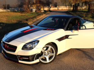 Mercedes Benz SLK Bumper Lateral Air Vent Cover - Carbon Fiber - R172